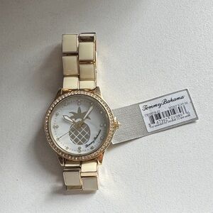 Tommy Bahama Gold and Cream Pineapple Watch